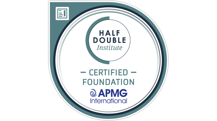 Half Double Institute Certified Foundation Digital Badge